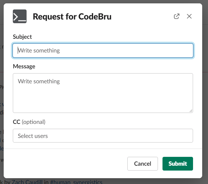 CodeBru Slack App